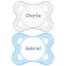 MAM Personalized Pacifier (Blue & Clear) 0-6