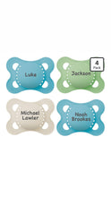 MAM MATTE Personalized Pacifiers 4 Pack — Engraved with Baby's Name (0-6, 6-18, 16+)