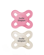 MAM Personalized Pacifiers (Pink/Ivory) 0-3