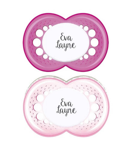 MAM Personalized Pacifier (Pink & Pink) 6+
