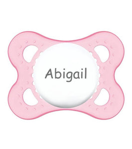 MAM Personalized Pacifiers (Pink/Clear) 0-6