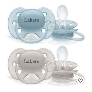 AVENT Personalized Pacifiers (Blue & Gray) 6-18