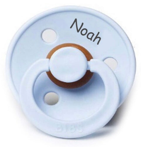 BIBS Personalized Pacifier (Baby Blue)