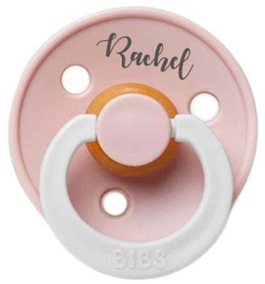 BIBS Personalized Pacifier (Blush GLOW)
